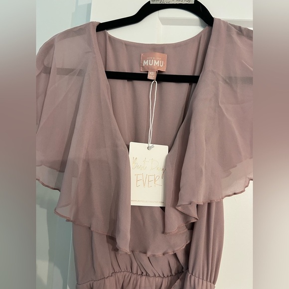 NWT! Show Me Your MuMu Jess Ruffle MIDI Dress - Picture 2 of 4